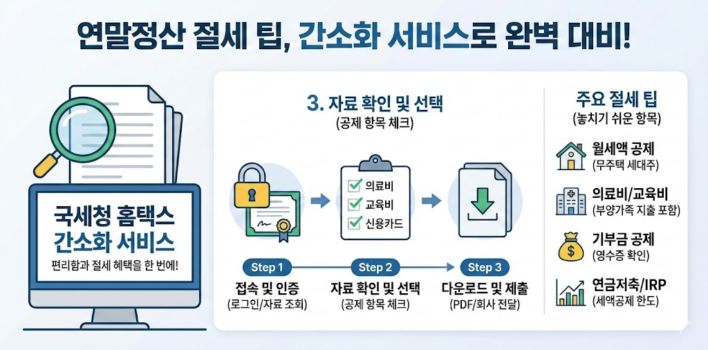 연말정산 절세 팁_간소화 서비스 활용