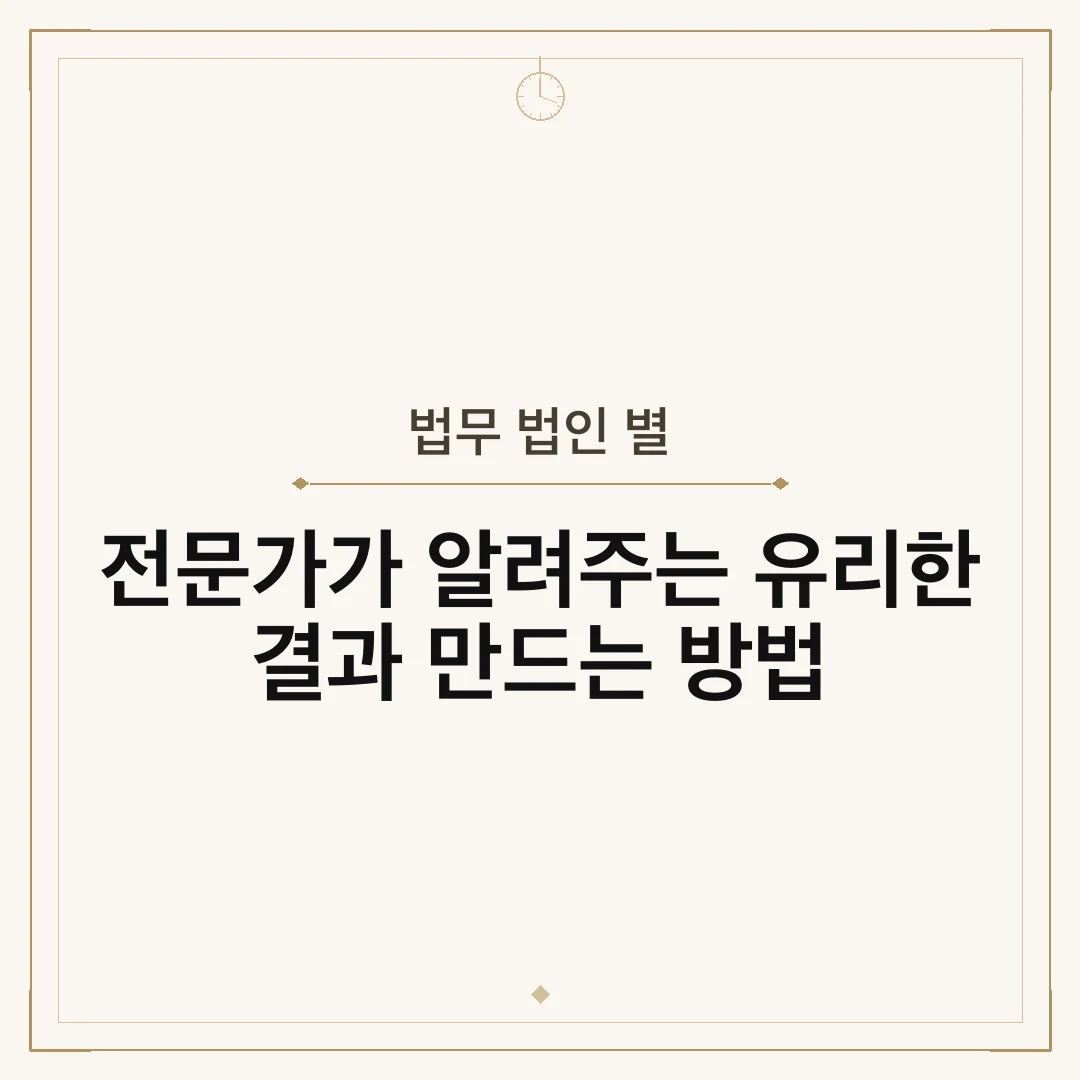 법무 법인 별