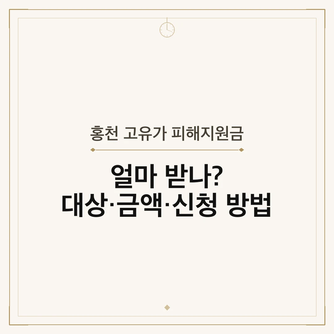 홍천 고유가 피해지원금