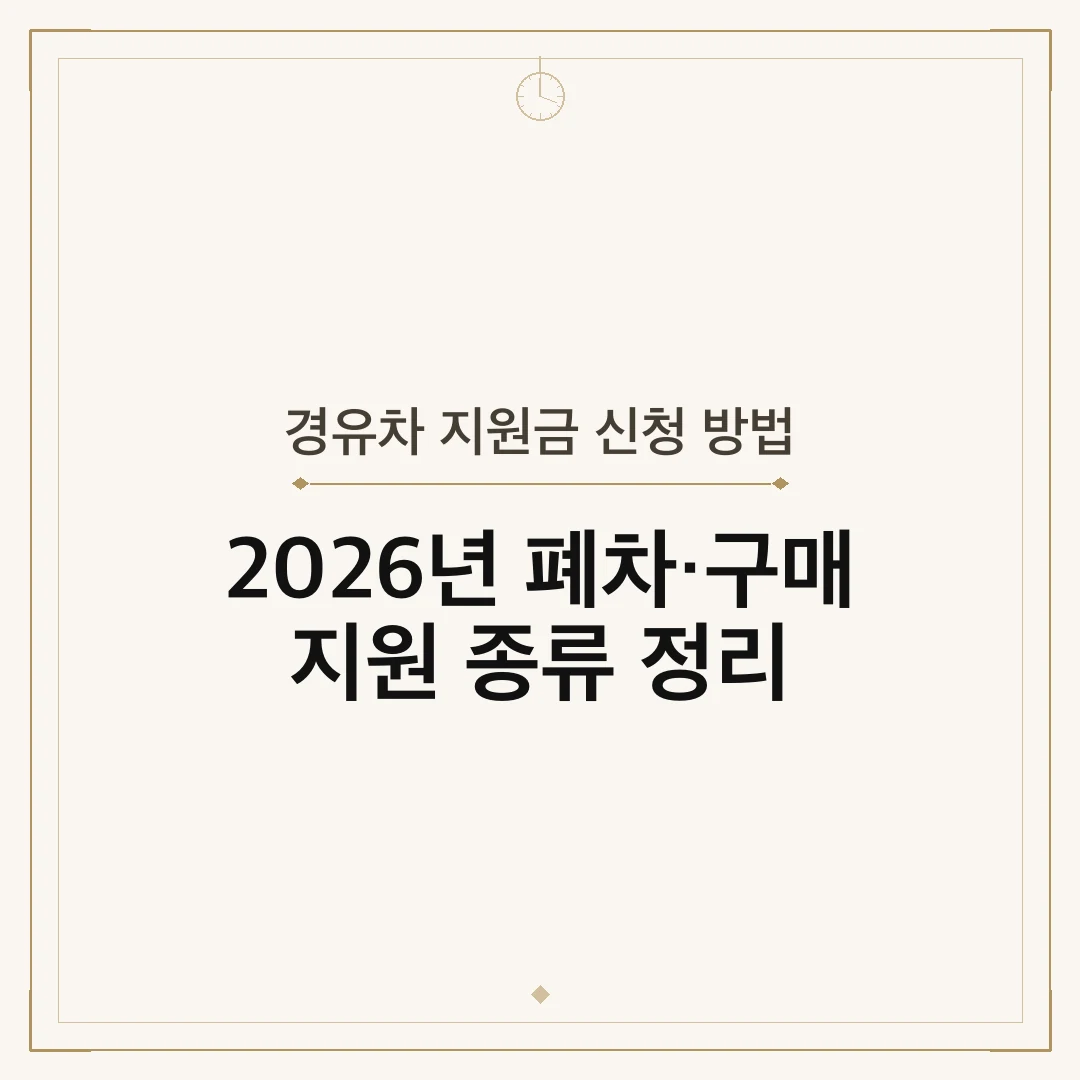 경유차 지원금 신청 방법