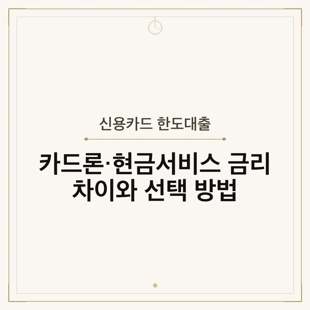 신용카드 한도대출