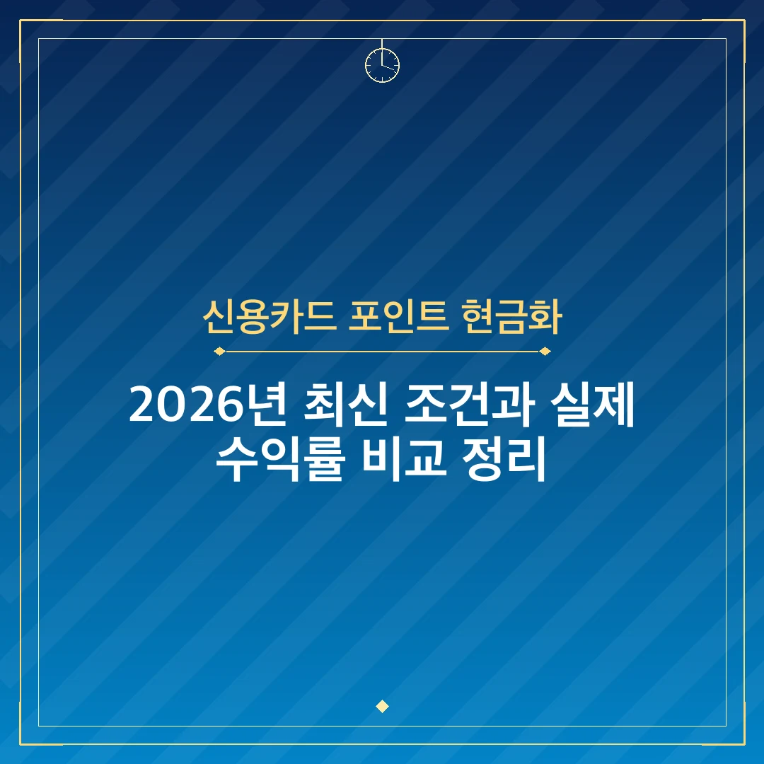 신용카드 포인트 현금화