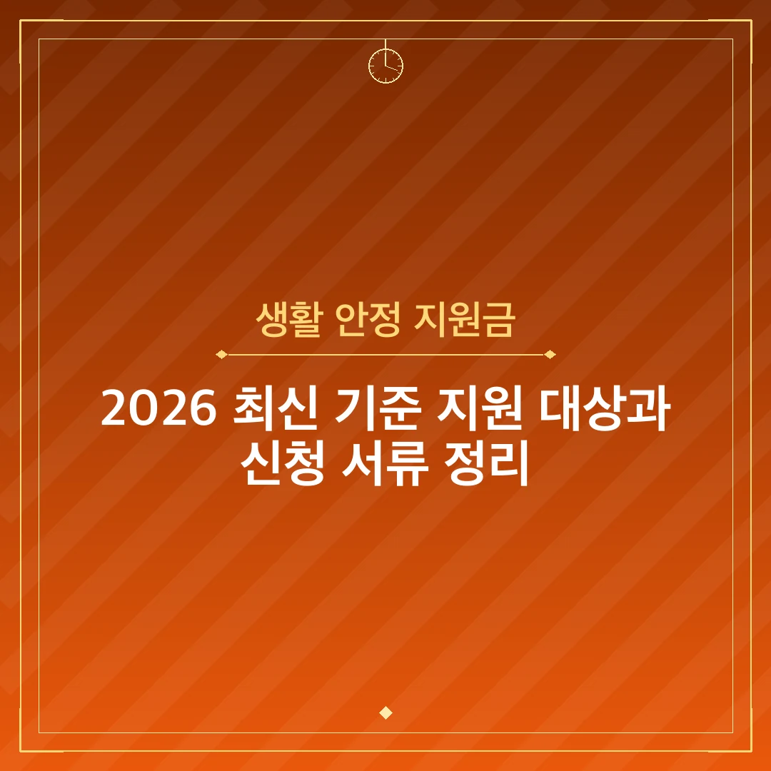 생활 안정 지원금