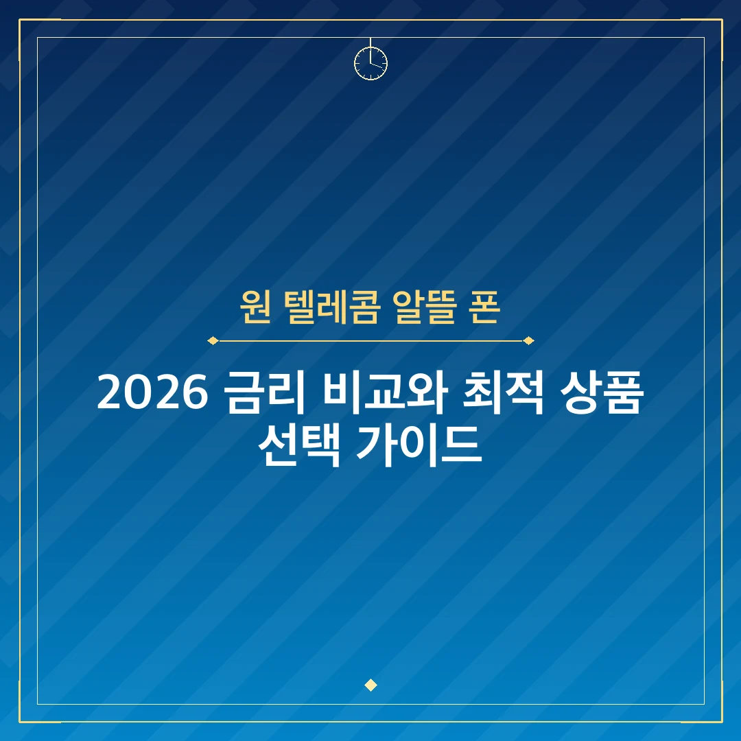 원 텔레콤 알뜰 폰